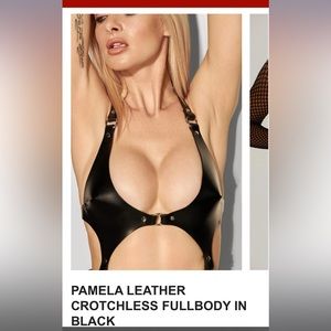 MARIEMUR LEATHER LINGERIE - PAMELA